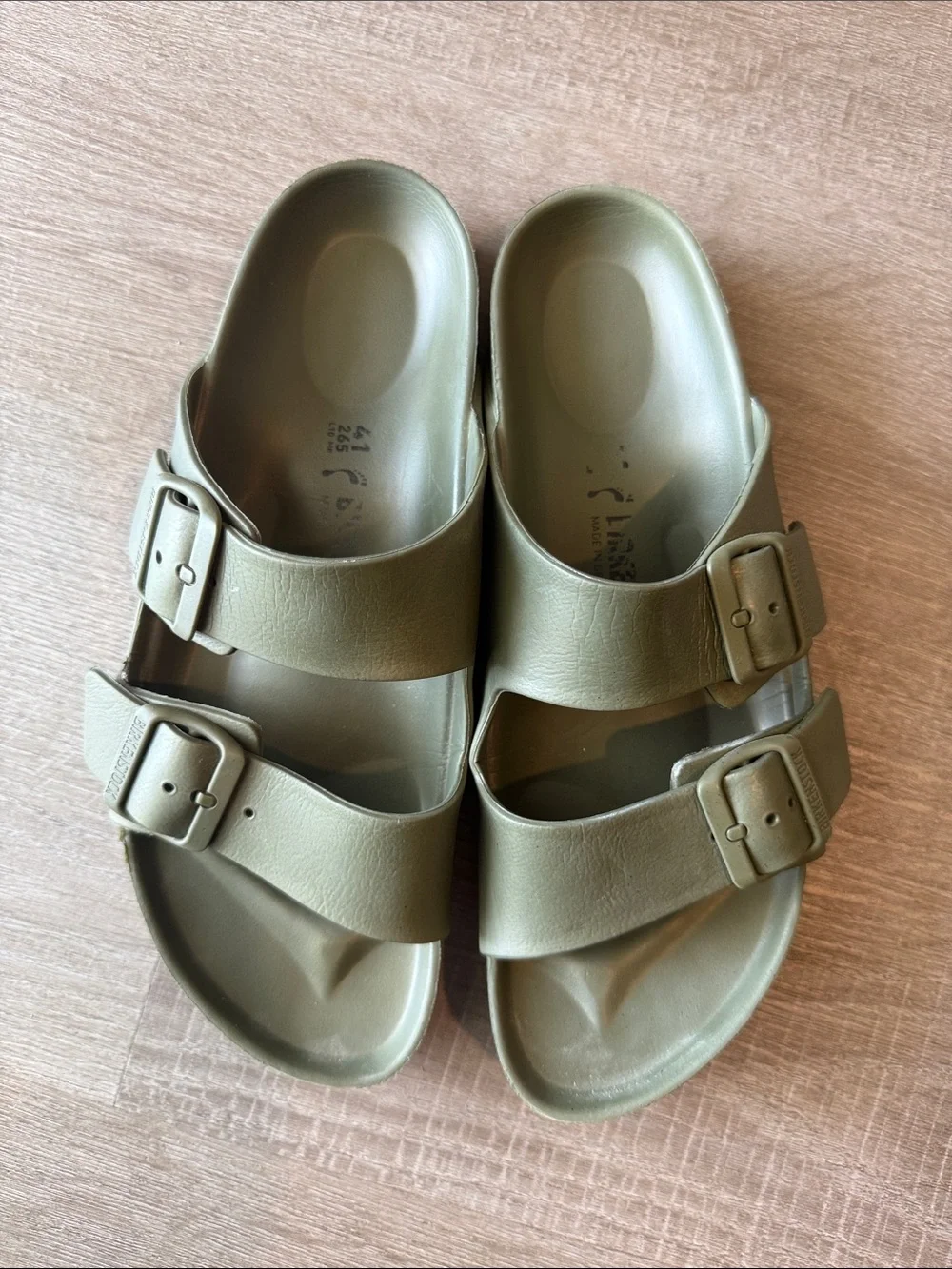Birkenstock Arizona EVA Sandals Hunter Green Sage Sz Women 10 / Men